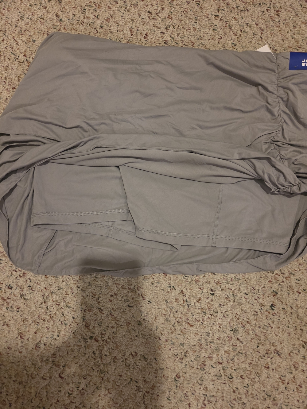 JoyLab Gray Ruched Layered Mini Skirt - Picture 6 of 6